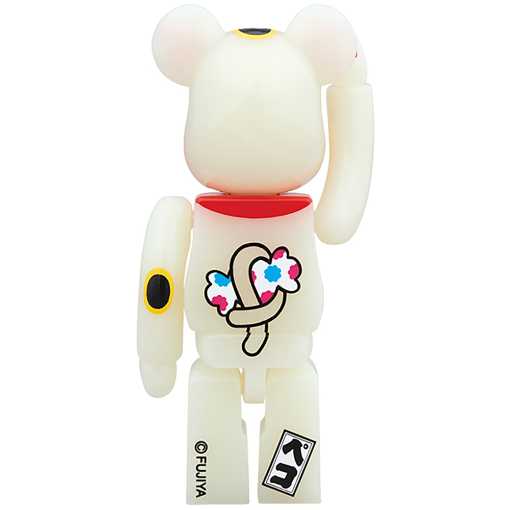 BE@RBRICK 招き猫 ペコちゃん 蓄光 100％ & 400％_2