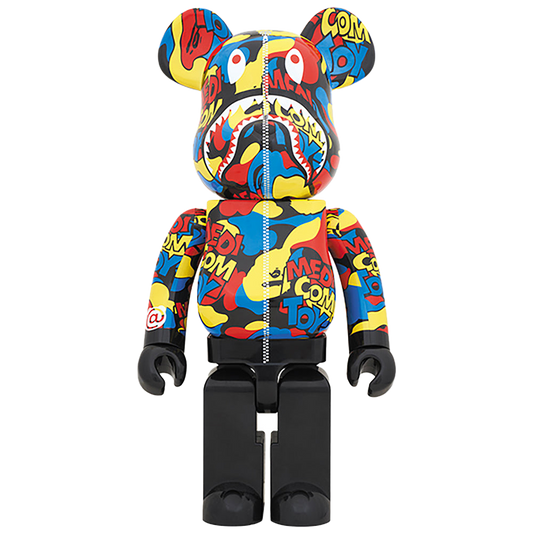 MEDICOM TOY CAMO SHARK BE@RBRICK 1000％