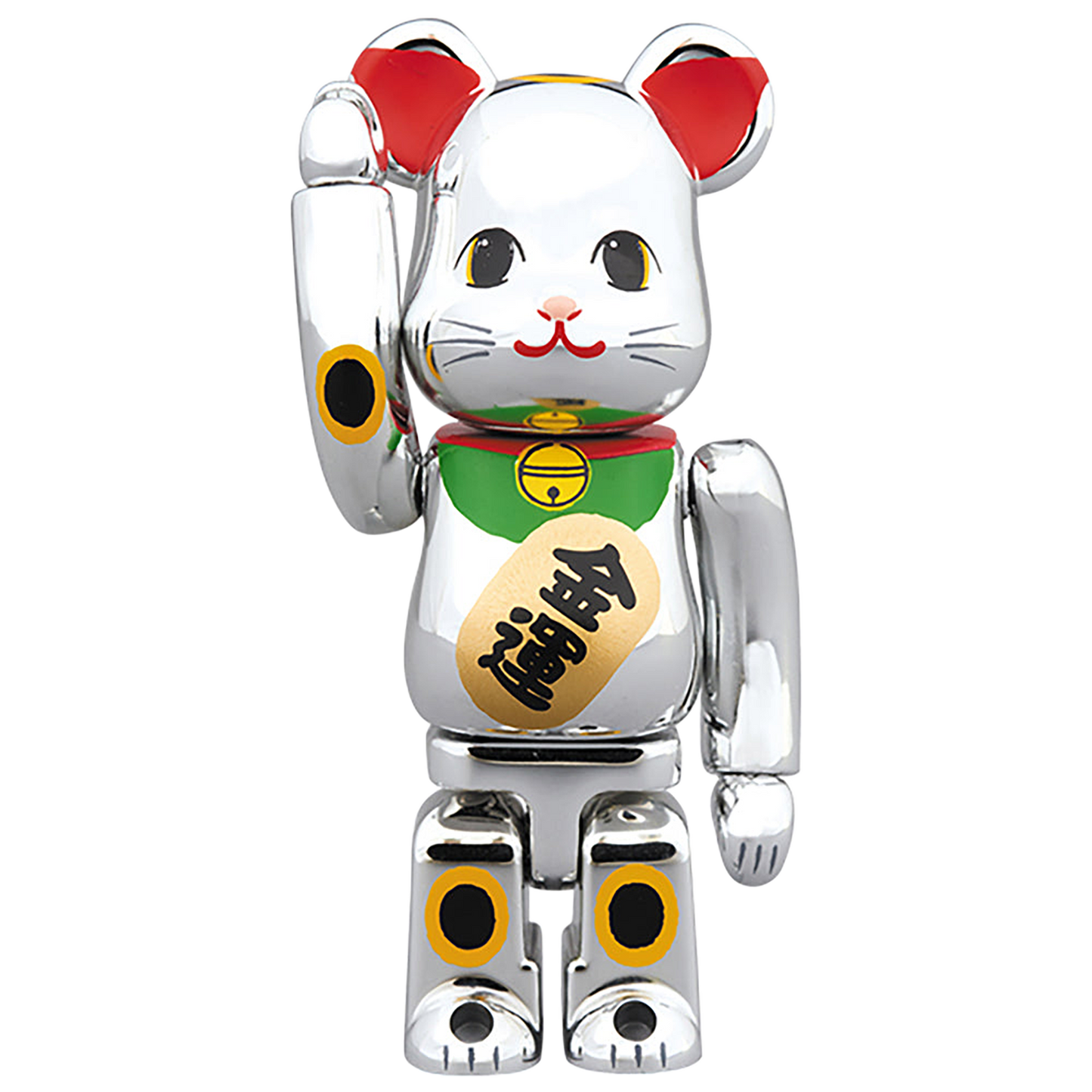 BE@RBRICK 招き猫 銀メッキ 金運 100％ & 400％