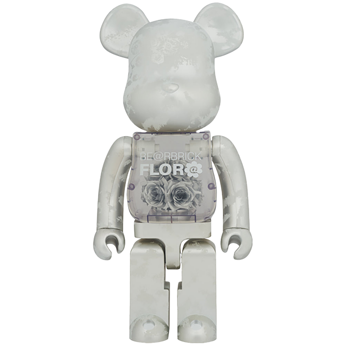 BE@RBRICK FLOR@ SILVER 1000％