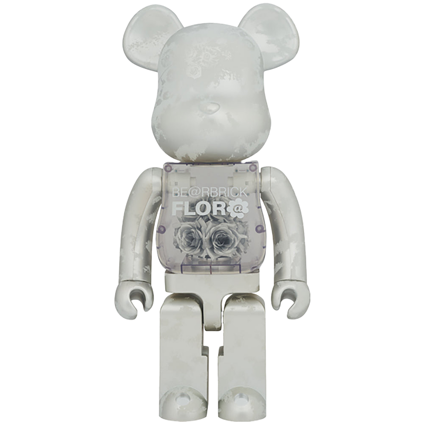 BE@RBRICK FLOR@ SILVER 1000％