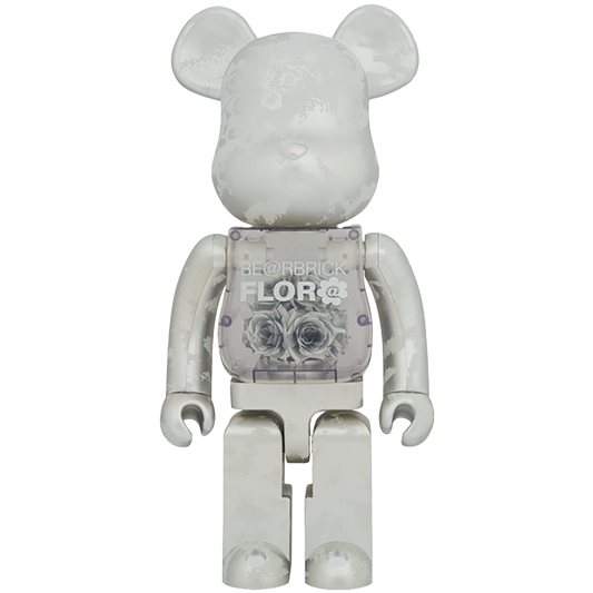 BE@RBRICK FLOR@ SILVER 1000％
