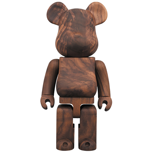 BE@RBRICK カリモク 杢 ウォールナット 400％