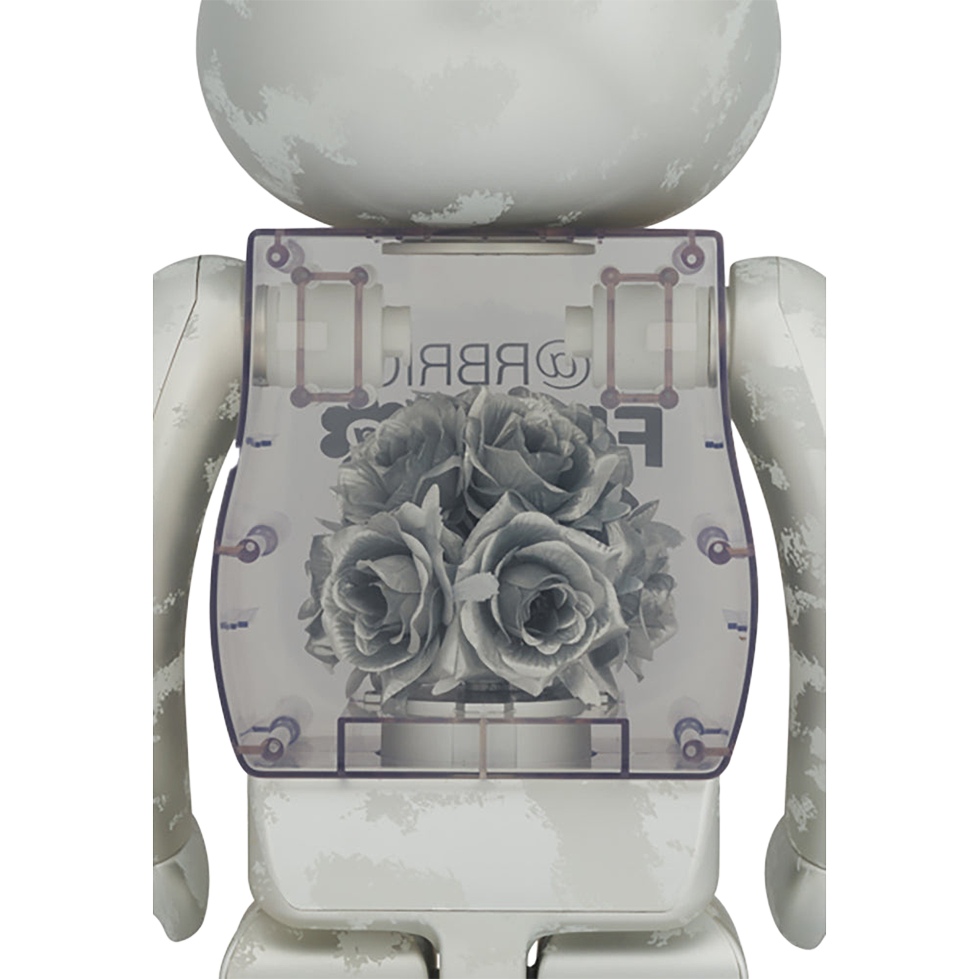 BE@RBRICK FLOR@ SILVER 1000％
