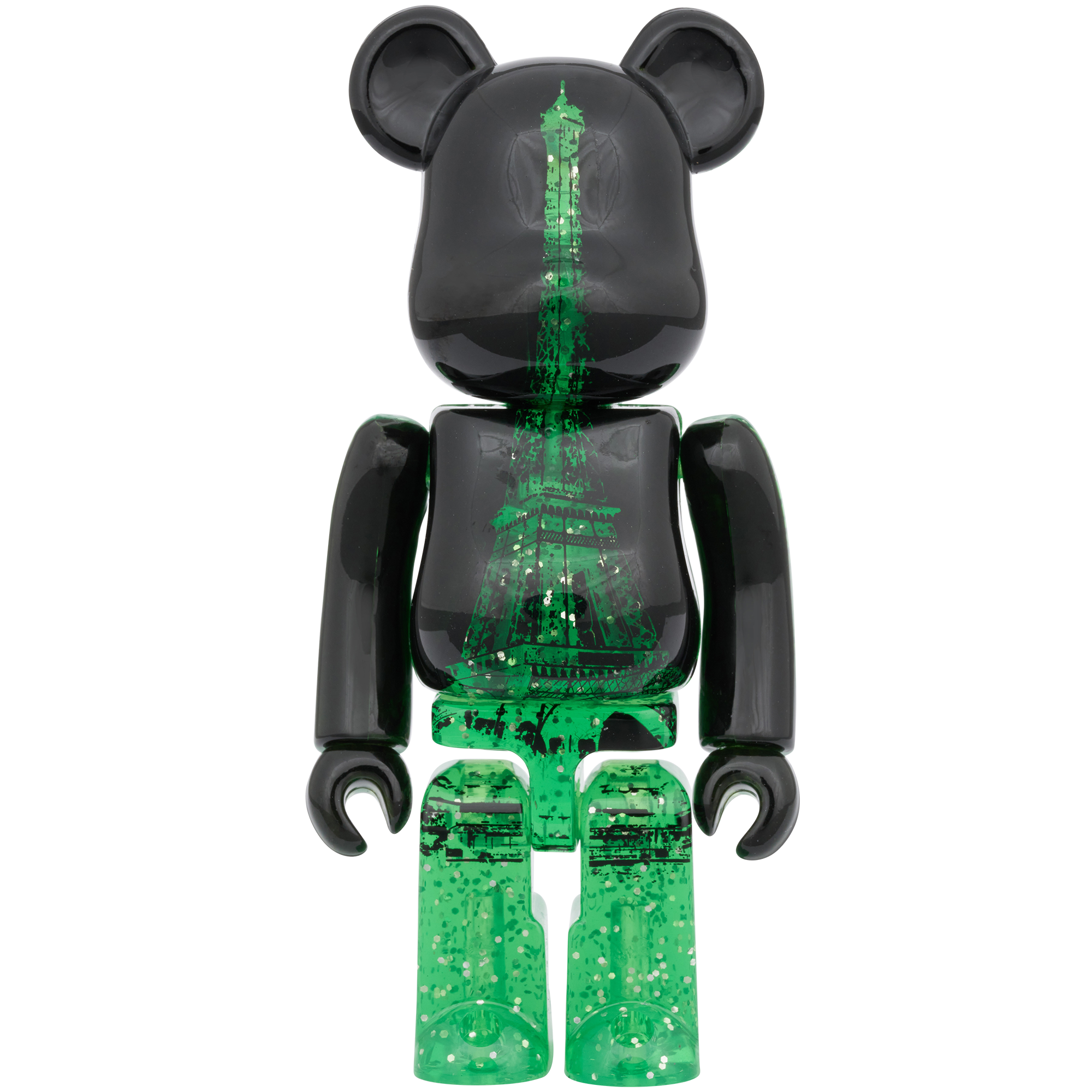 BE@RBRICK EIFFEL TOWER 100％ & 400％ GREEN DRESS Ver._1