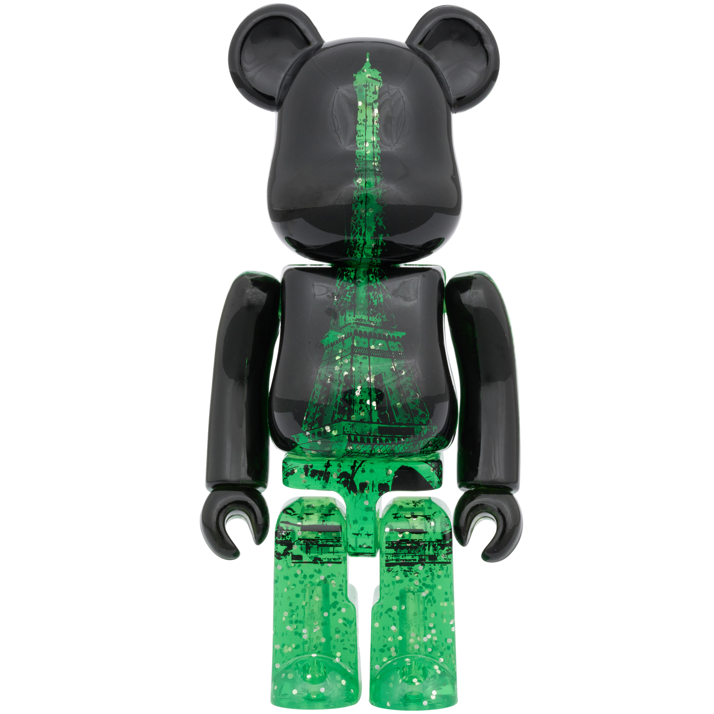 BE@RBRICK EIFFEL TOWER 100％ & 400％ GREEN DRESS Ver._1