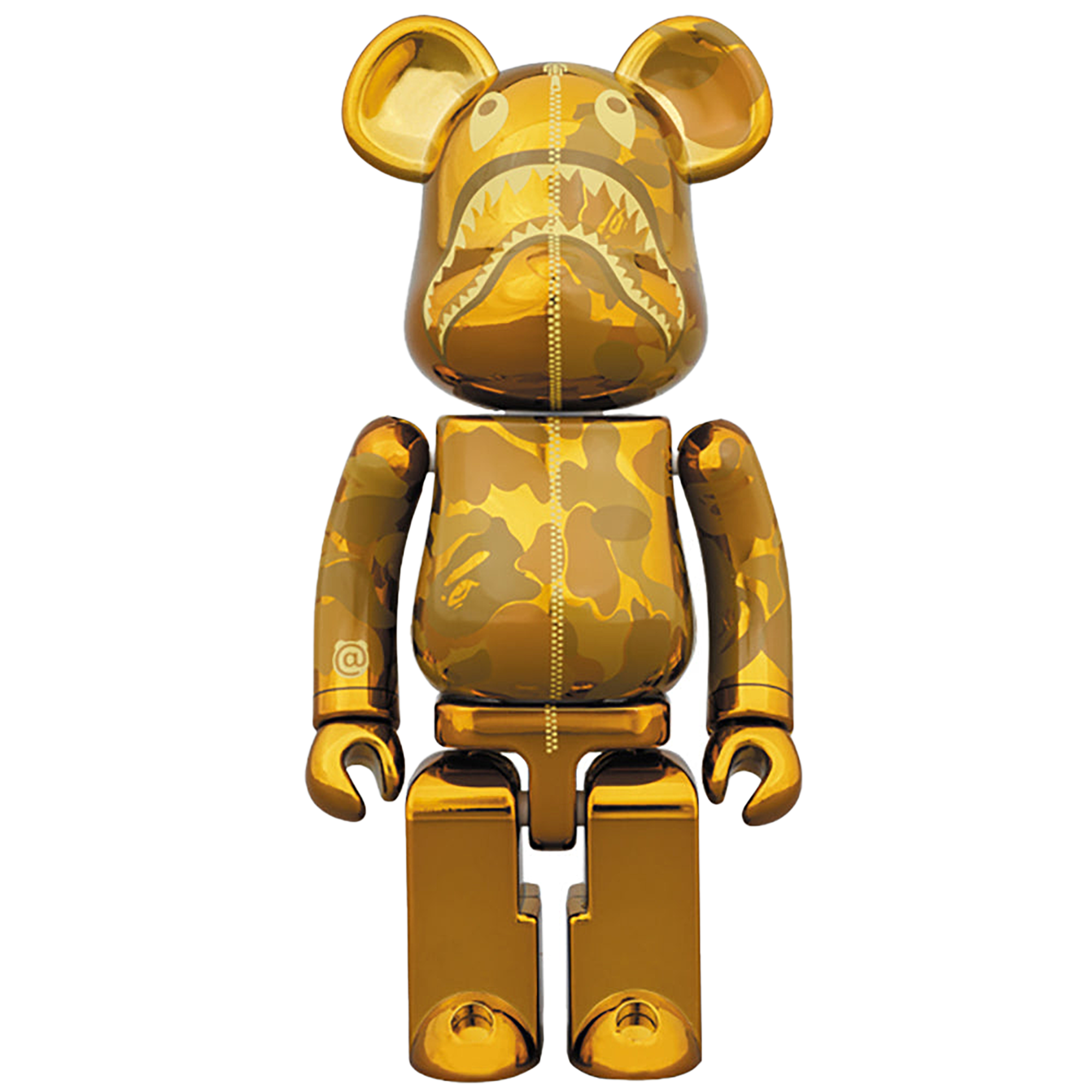 超合金 BAPE(R) CAMO SHARK BE@RBRICK GOLD／SILVER
