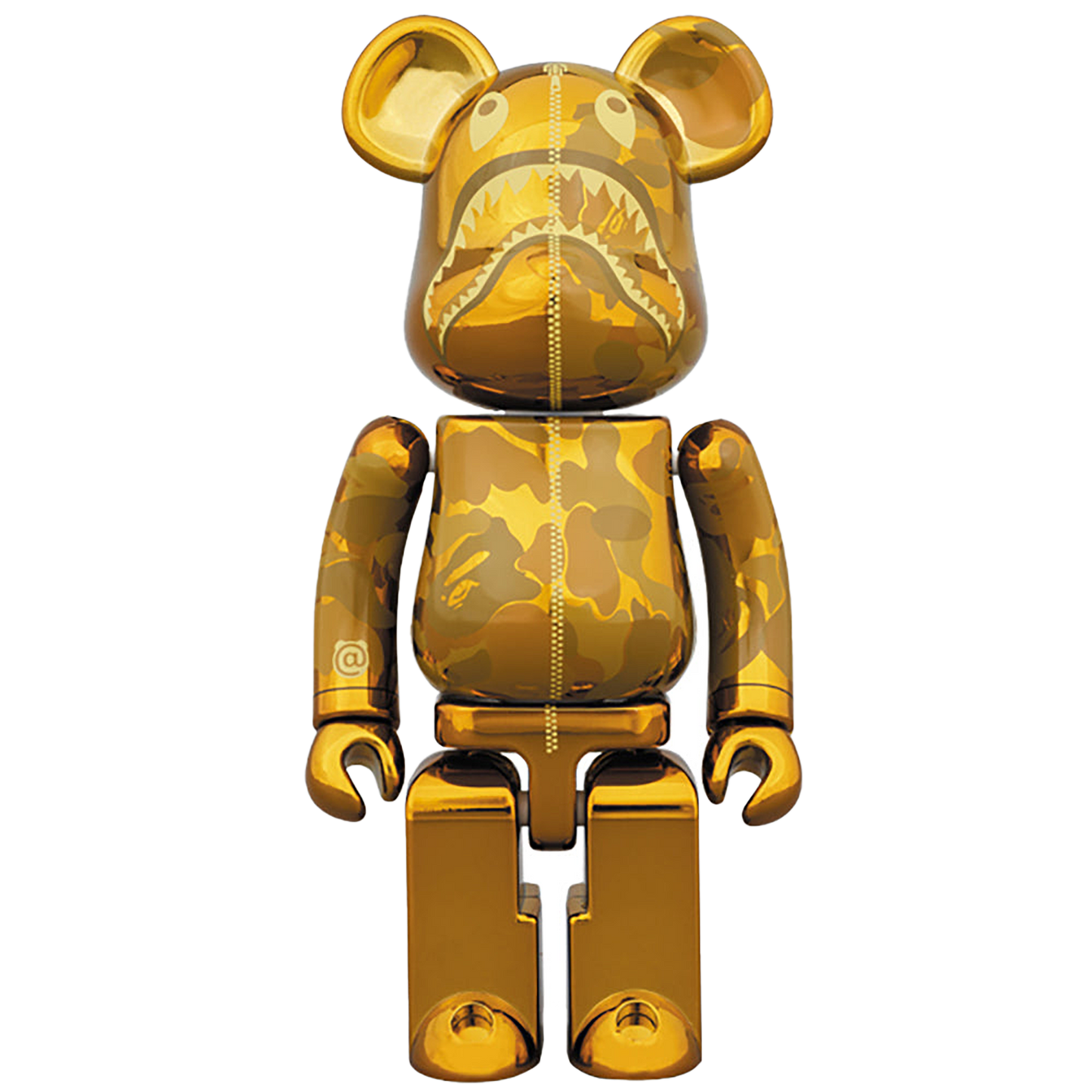 超合金 BAPE(R) CAMO SHARK BE@RBRICK GOLD／SILVER