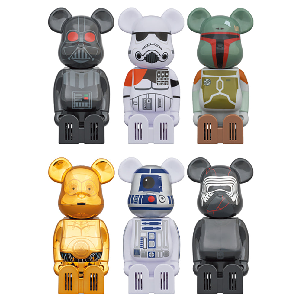cleverin BE@RBRICK STAR WARS DARTH VADER／SANDTROOPER／BOBA FETT／ C-3PO／R2-D2／KYLO REN_0