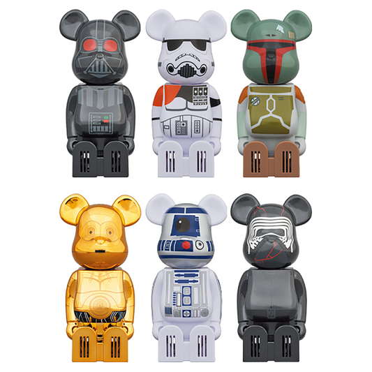 cleverin BE@RBRICK STAR WARS DARTH VADER／SANDTROOPER／BOBA FETT／ C-3PO／R2-D2／KYLO REN
