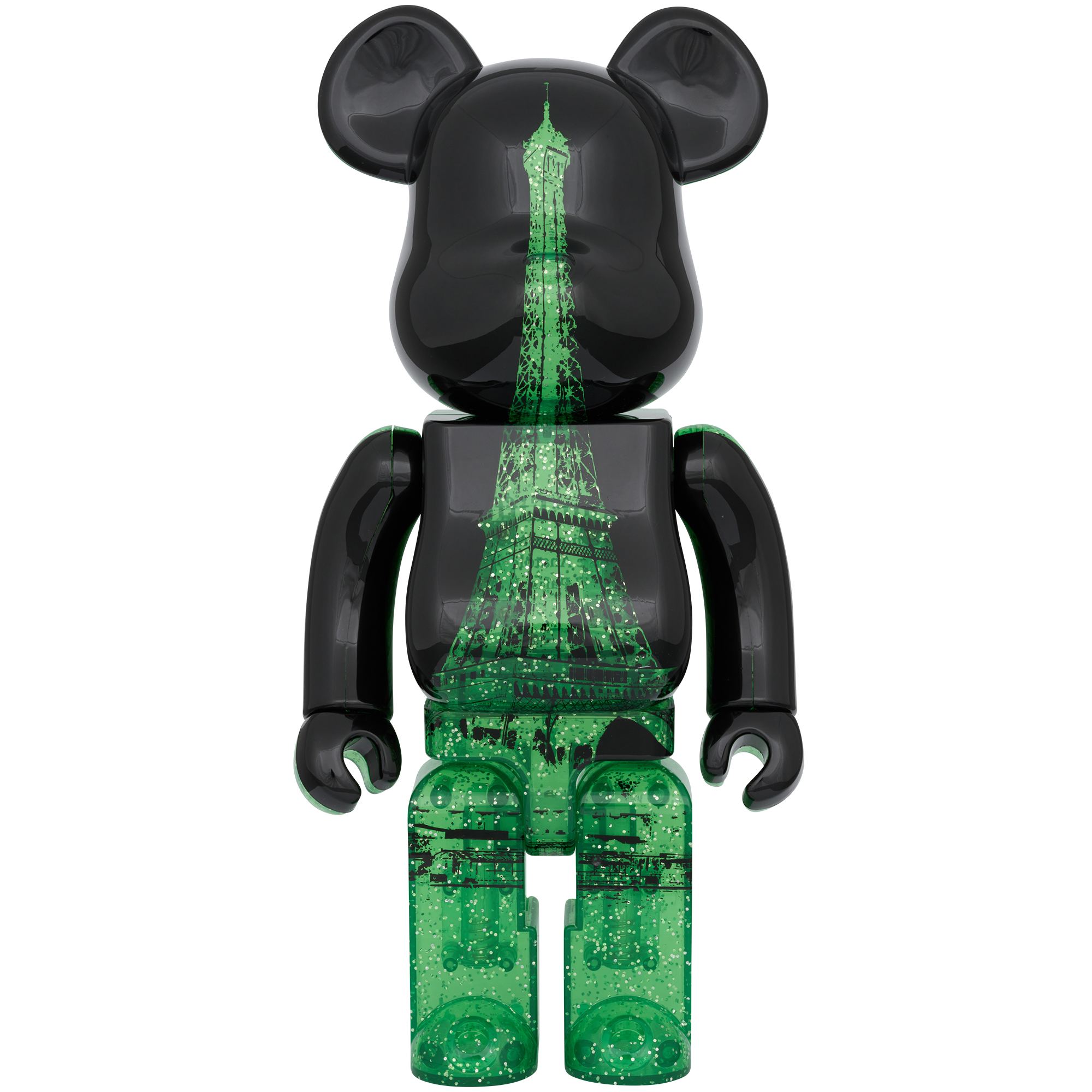 BE@RBRICK EIFFEL TOWER 100％ & 400％ GREEN DRESS Ver._2