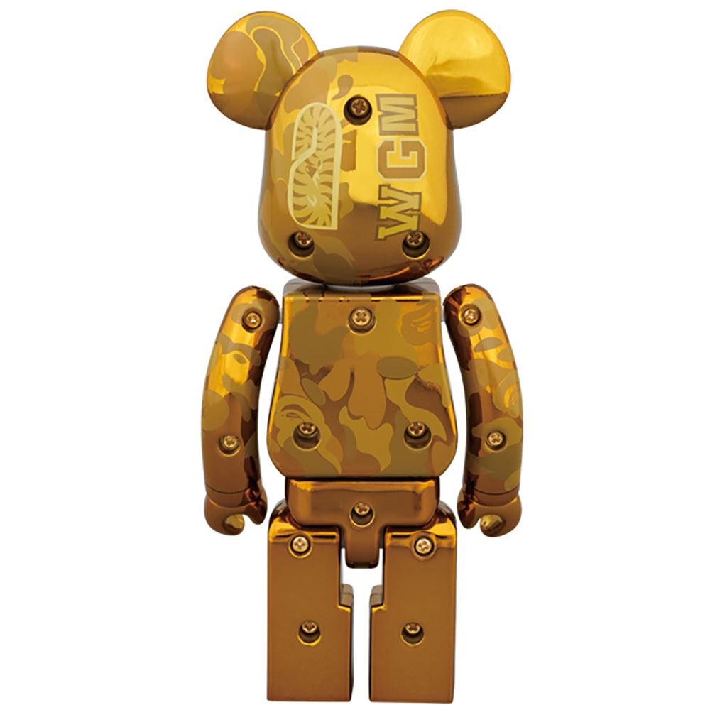 超合金 BAPE(R) CAMO SHARK BE@RBRICK GOLD／SILVER_2