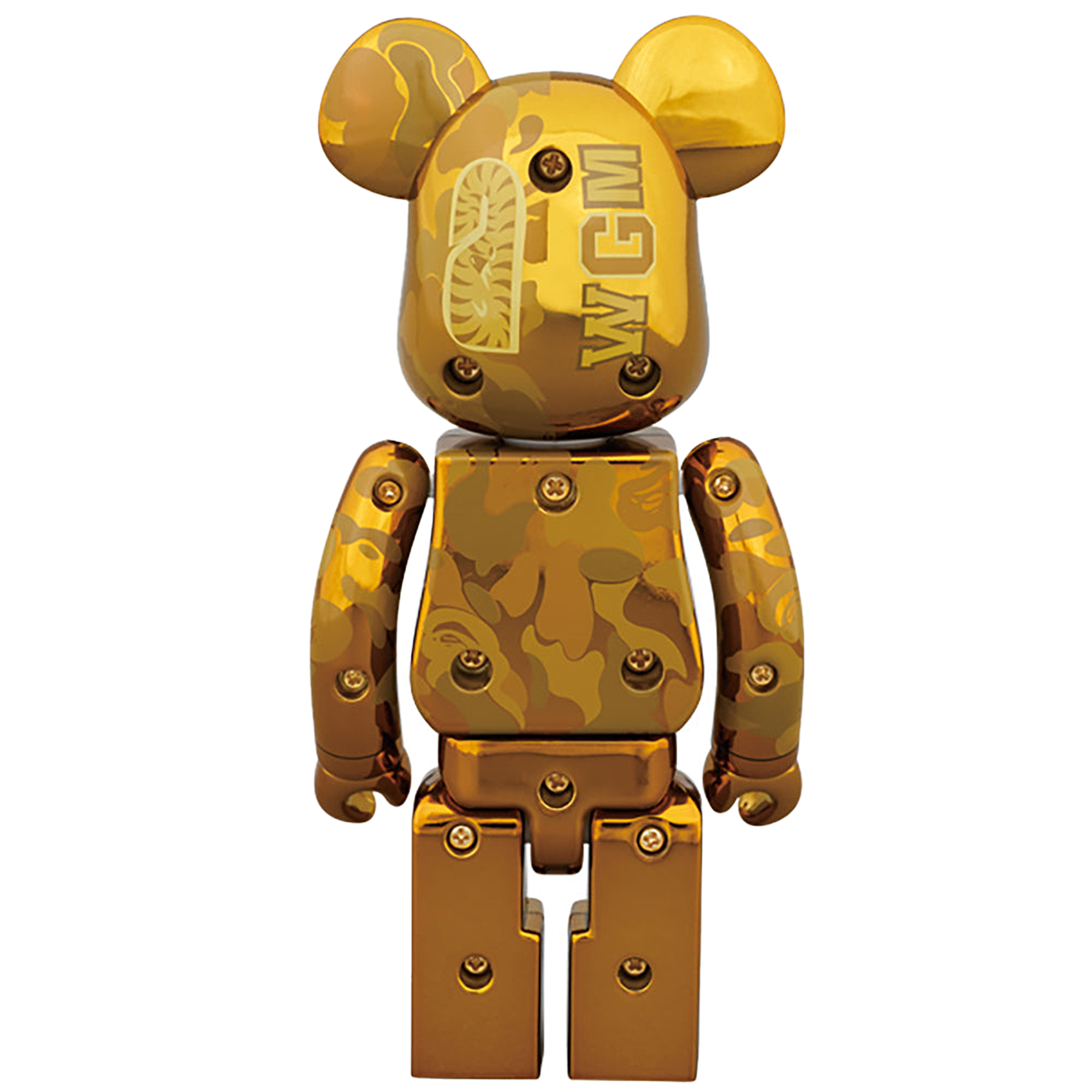 超合金 BAPE(R) CAMO SHARK BE@RBRICK GOLD／SILVER