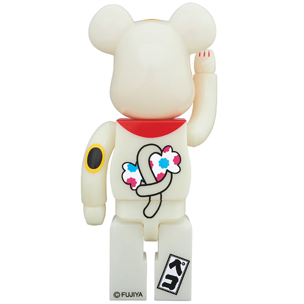 BE@RBRICK 招き猫 ペコちゃん 蓄光 100％ & 400％_4
