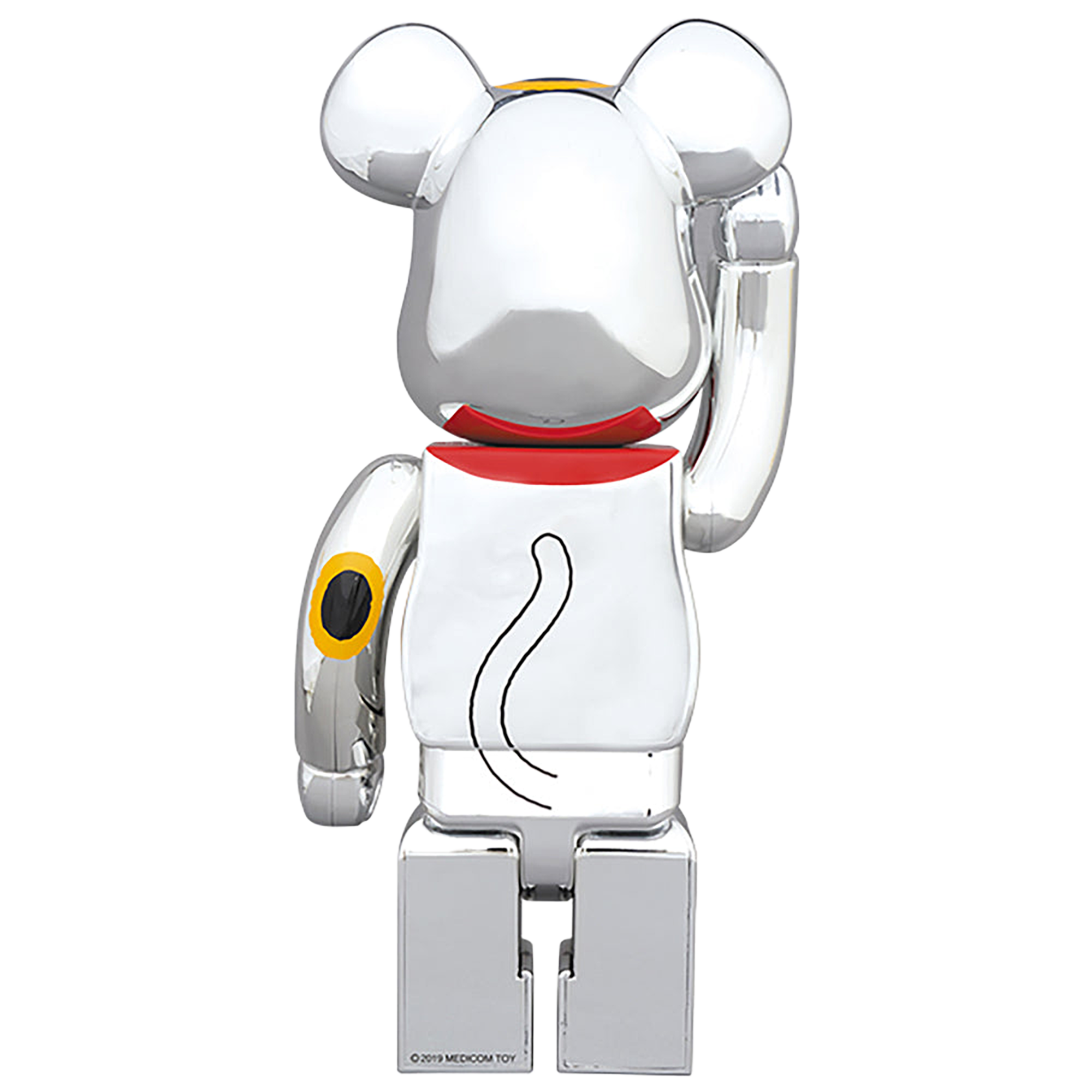 BE@RBRICK 招き猫 銀メッキ 金運 100％ & 400％