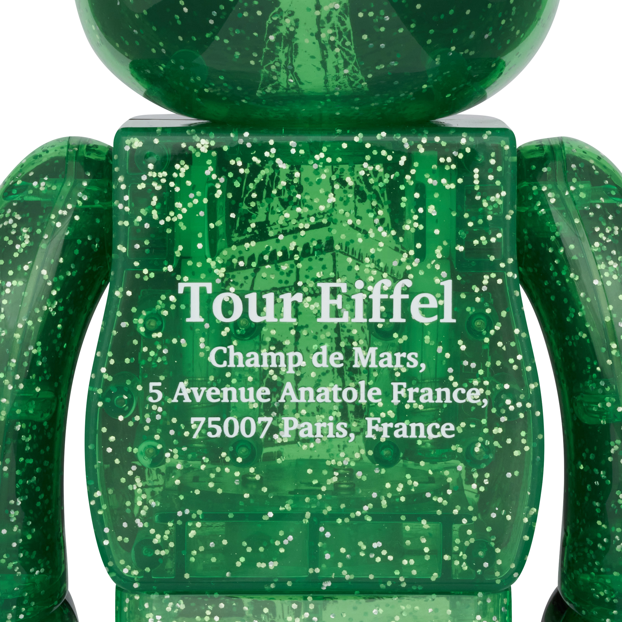 BE@RBRICK EIFFEL TOWER 100％ & 400％ GREEN DRESS Ver._3