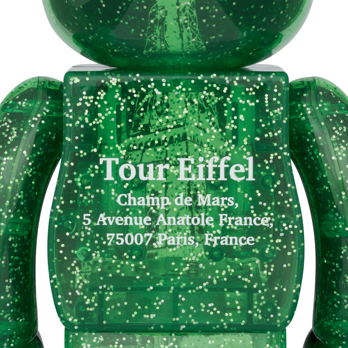 BE@RBRICK EIFFEL TOWER 100％ & 400％ GREEN DRESS Ver._3