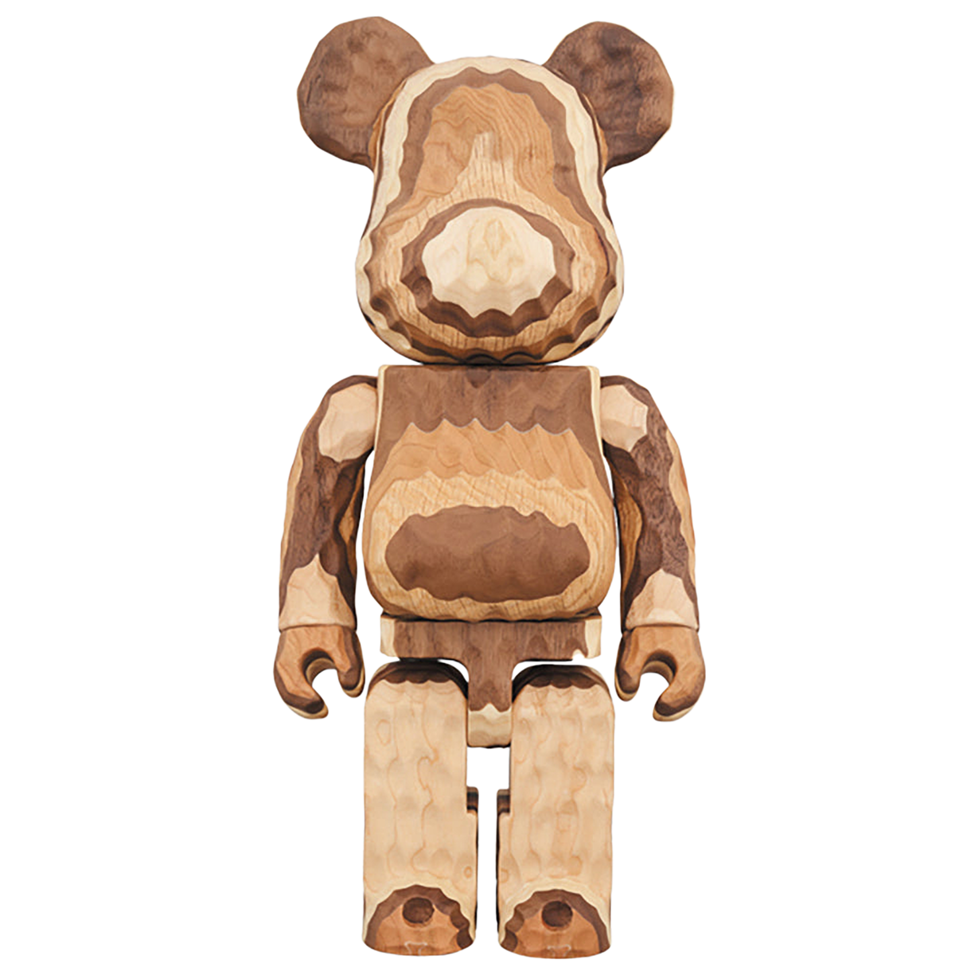 BE@RBRICK カリモク fragmentdesign 400％ carved wooden - LAYERED