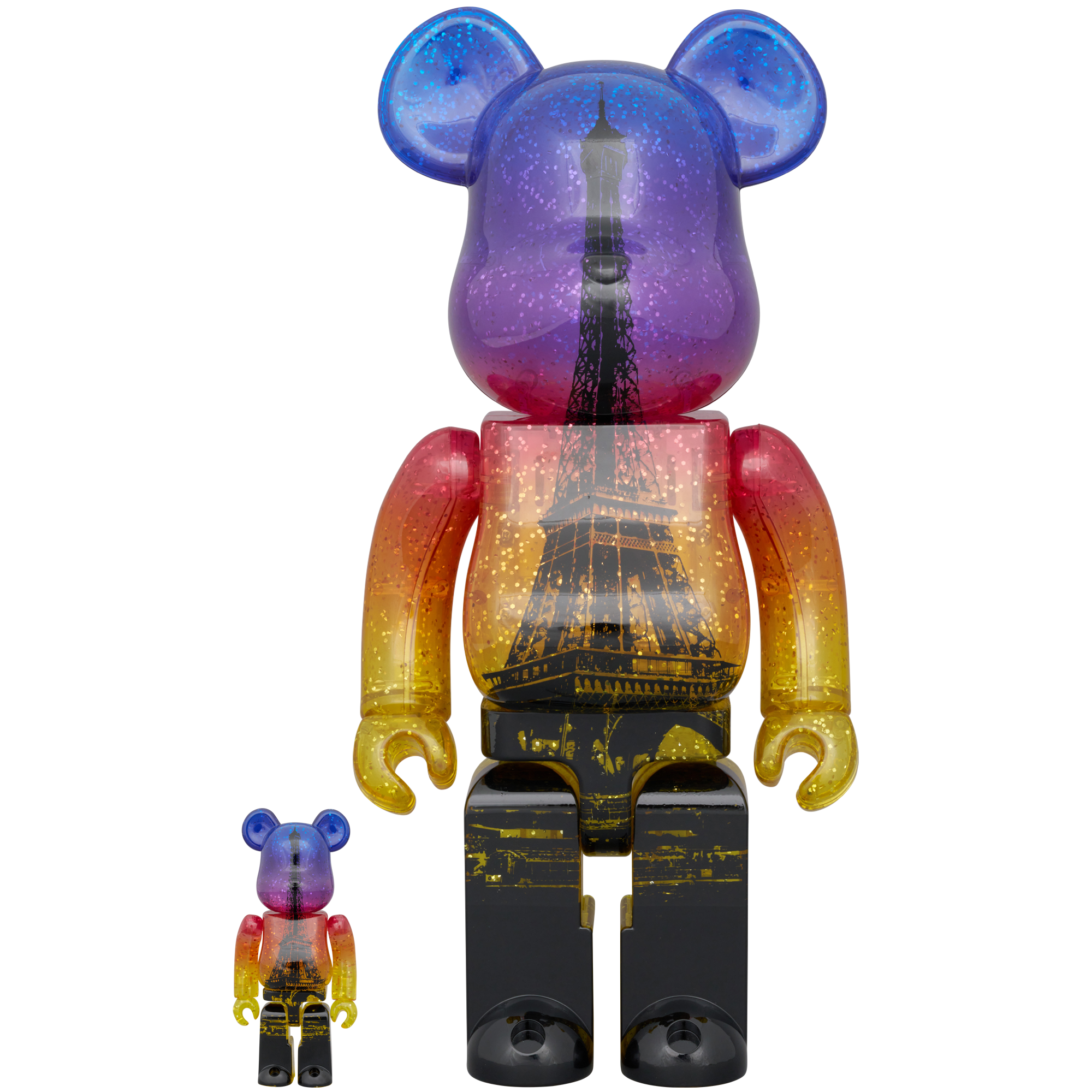 BE@RBRICK EIFFEL TOWER 100％ & 400％ TWILIGHT Ver._0