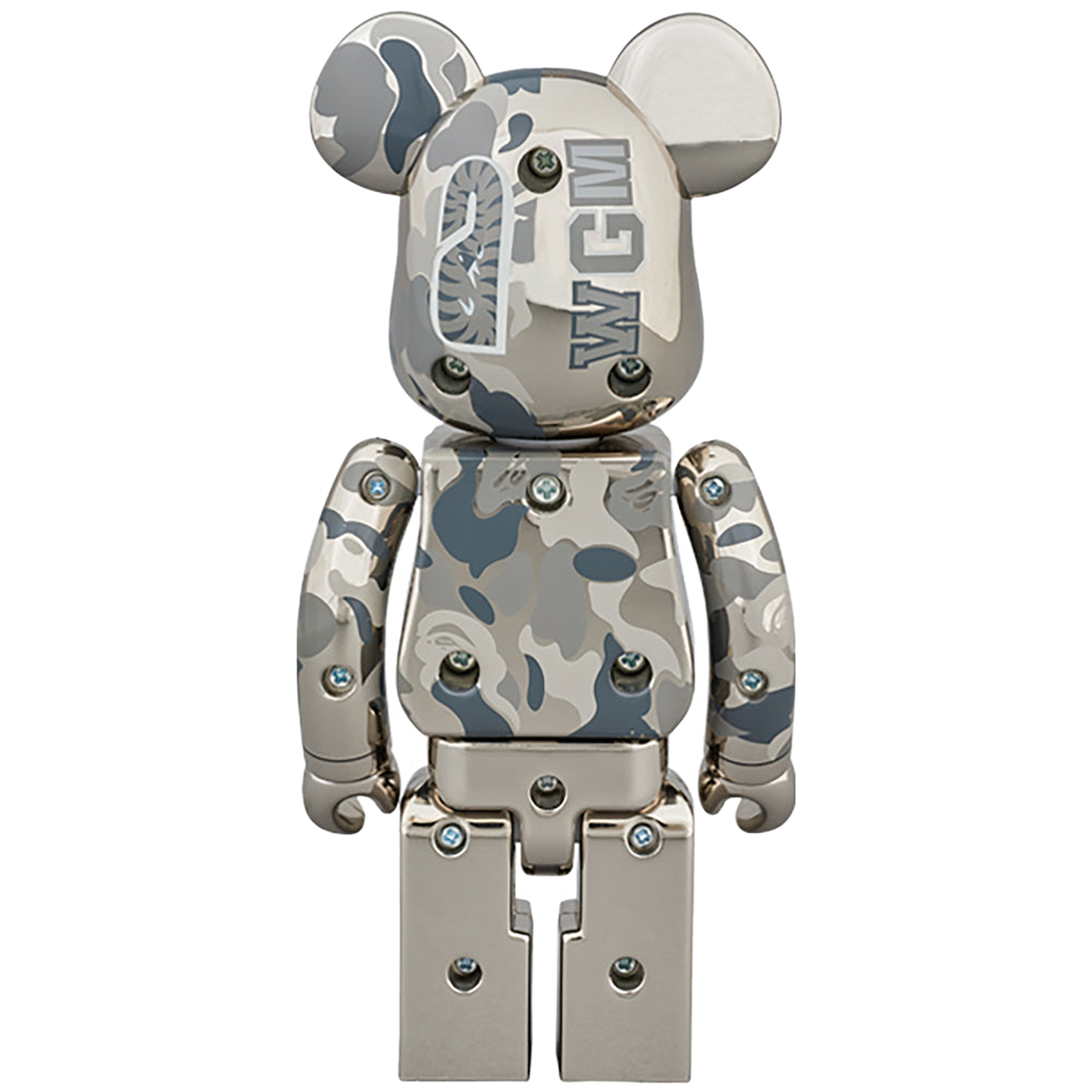 超合金 BAPE(R) CAMO SHARK BE@RBRICK GOLD／SILVER