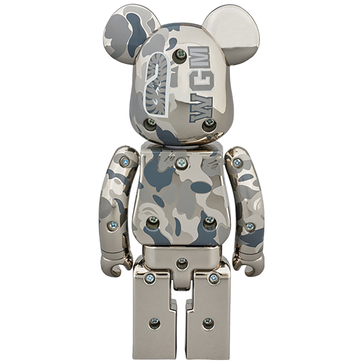 超合金 BAPE(R) CAMO SHARK BE@RBRICK GOLD／SILVER