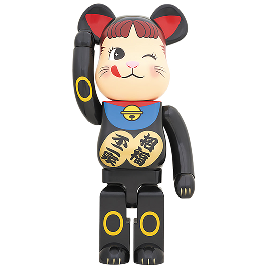 BE@RBRICK 招き猫 ペコちゃん 黒 1000％
