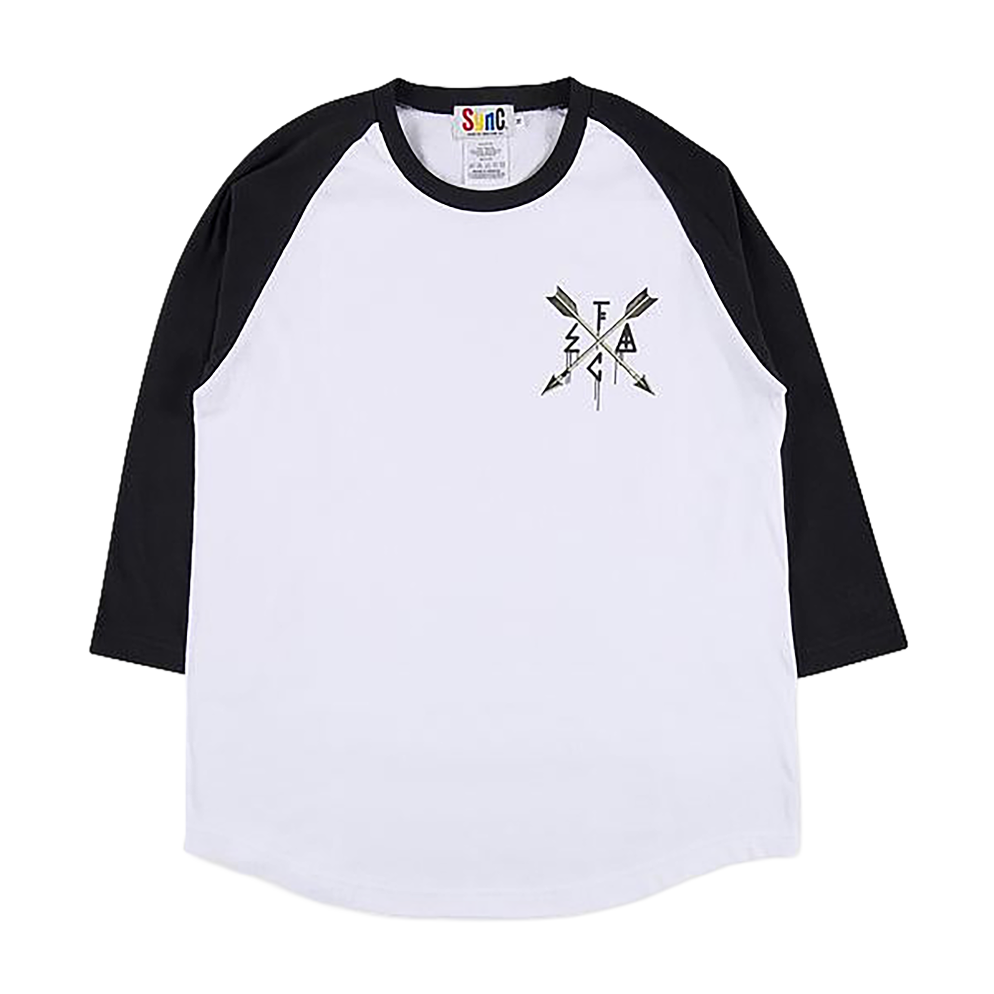 D*FACE RAGLAN 3/4 TEE EMBLEM