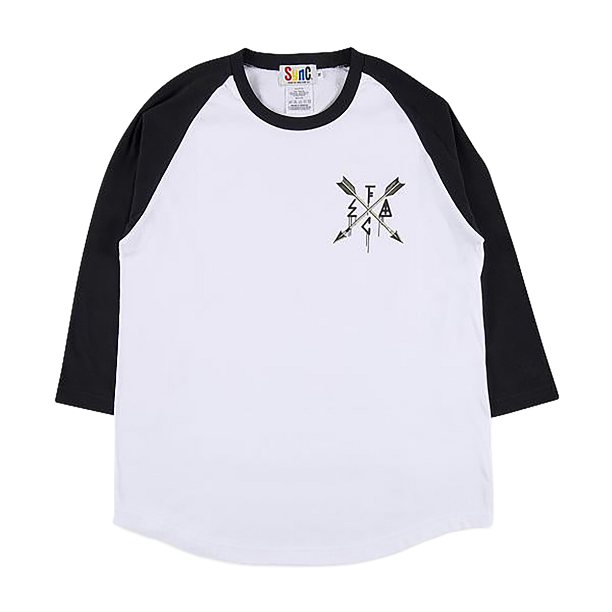 D*FACE RAGLAN 3/4 TEE EMBLEM