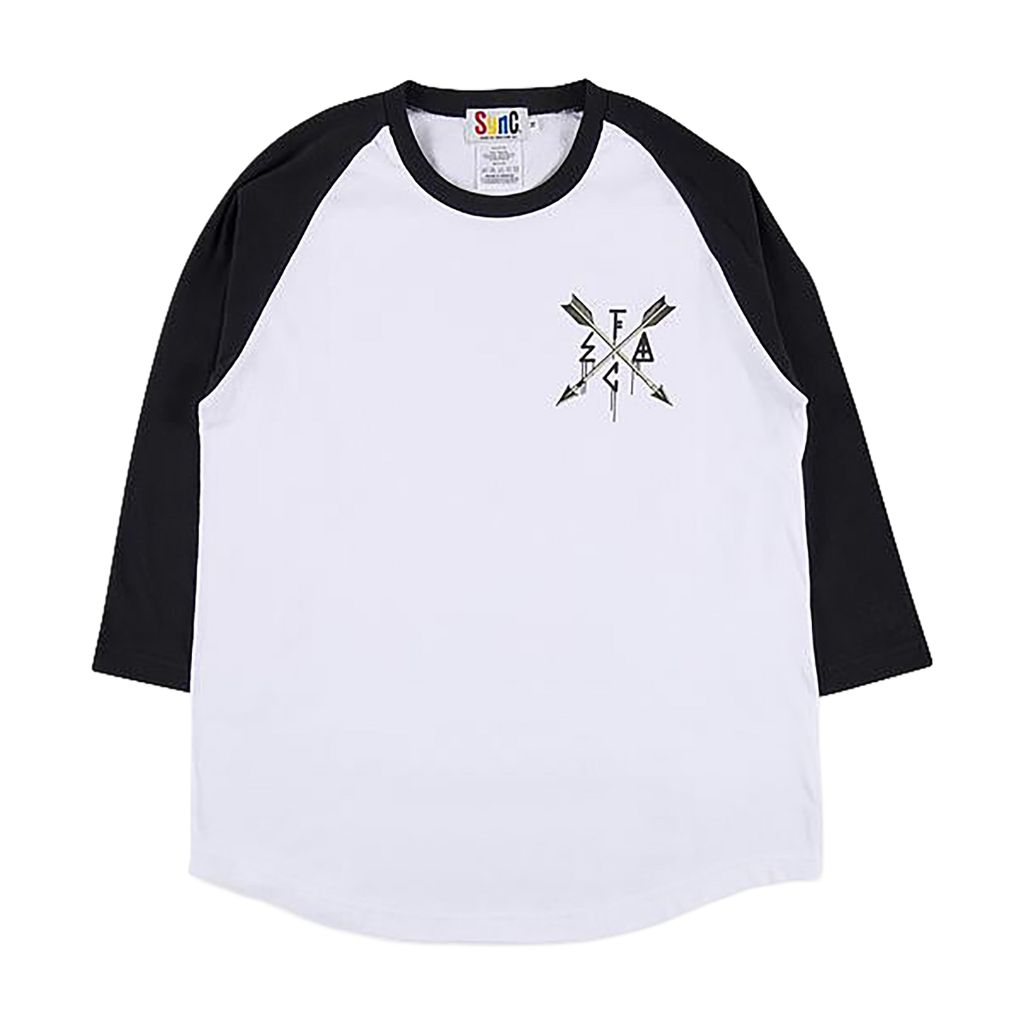 D*FACE RAGLAN 3/4 TEE EMBLEM