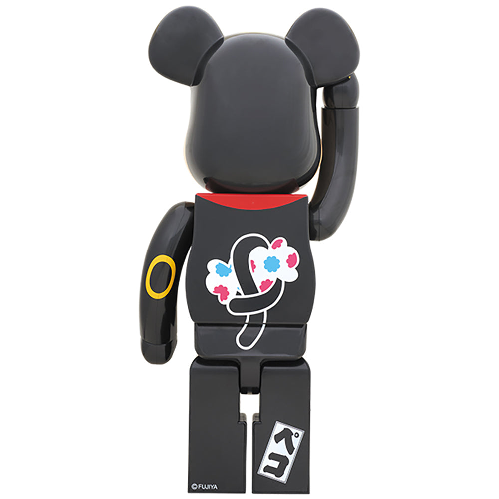 BE@RBRICK 招き猫 ペコちゃん 黒 1000％_1