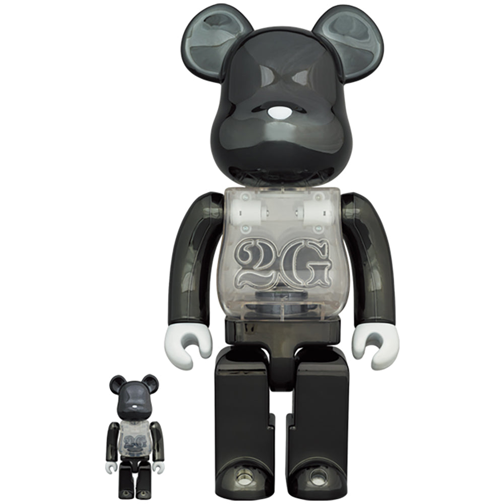 BE@RBRICK 2G BLACK CHROME 100％ & 400％_0