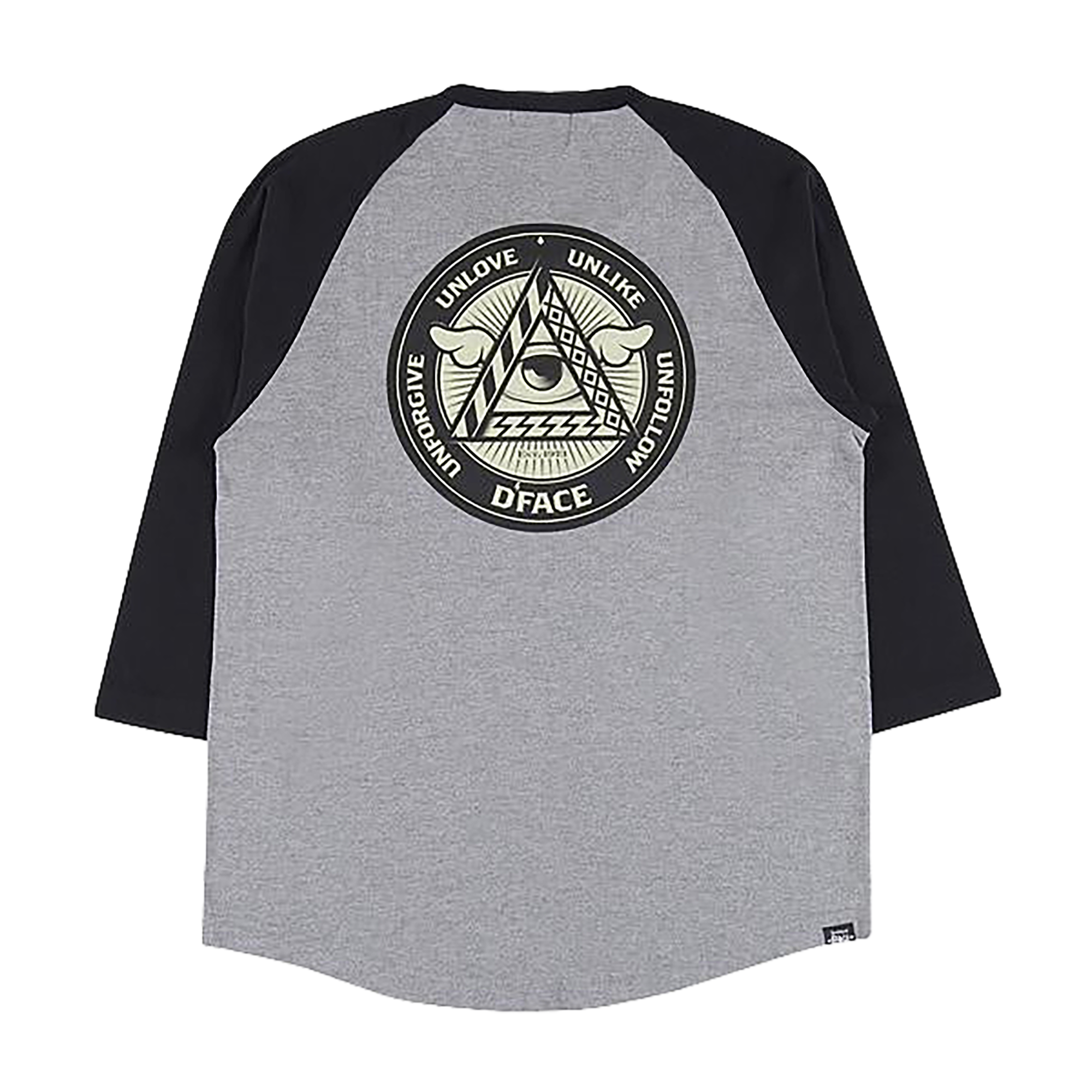 D*FACE RAGLAN 3/4 TEE EMBLEM