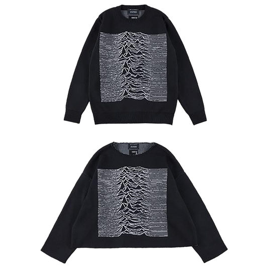 KNIT GANG COUNCIL "JOY DIVISION" CREW NECK SWEATER "UNKNOWN PLEASURES"