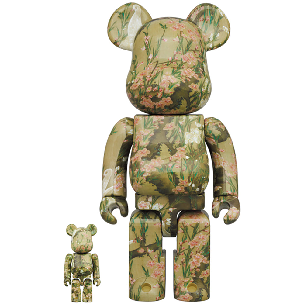 BE@RBRICK 伊藤若冲「桃花小禽図」100％ & 400％_0