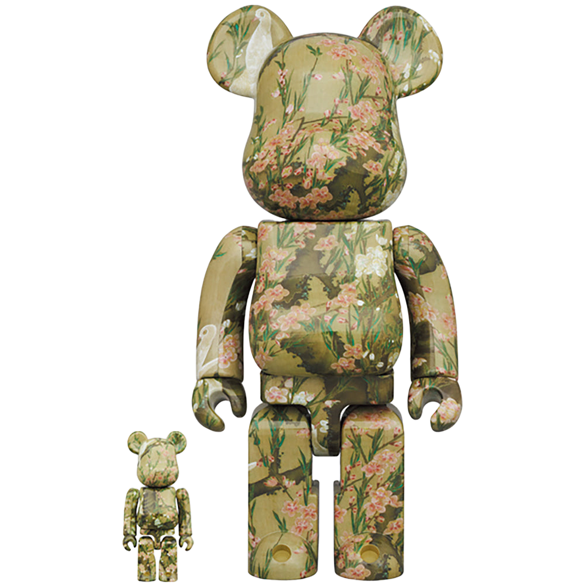 BE@RBRICK 伊藤若冲「桃花小禽図」100％ & 400％ | MEDICOM TOY