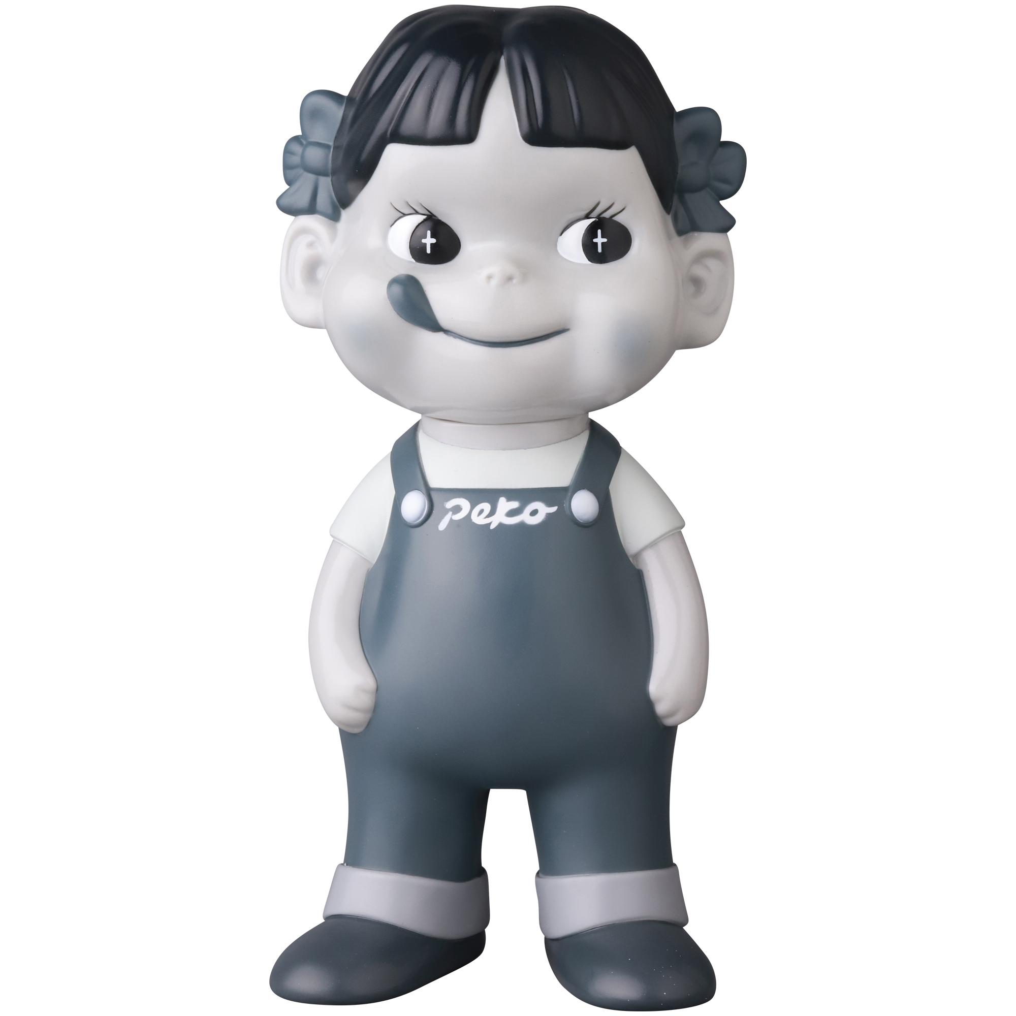 不二家ソフビコレクション ペコちゃん（白黒）_0