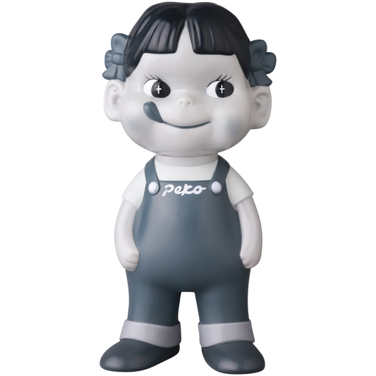 不二家ソフビコレクション ペコちゃん（白黒）_0
