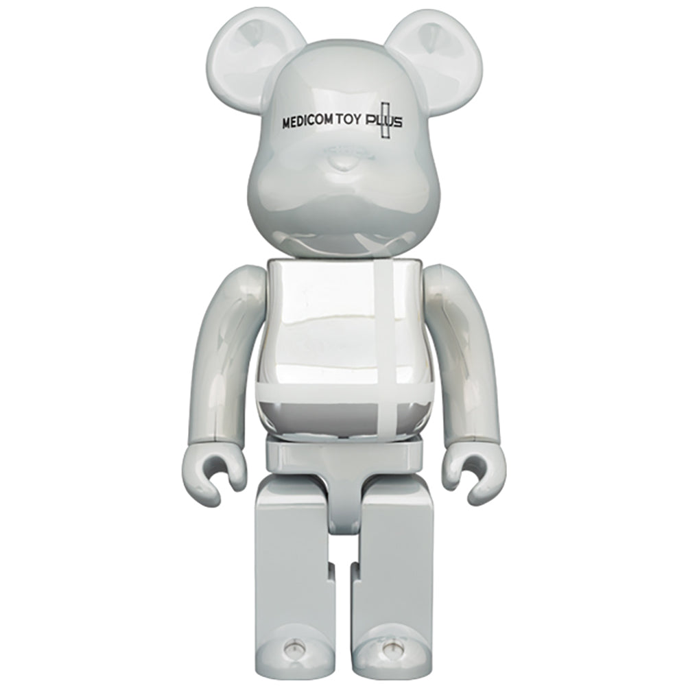 BE@RBRICK MEDICOM TOY PLUS WHITE CHROME Ver. 100％ & 400％_2