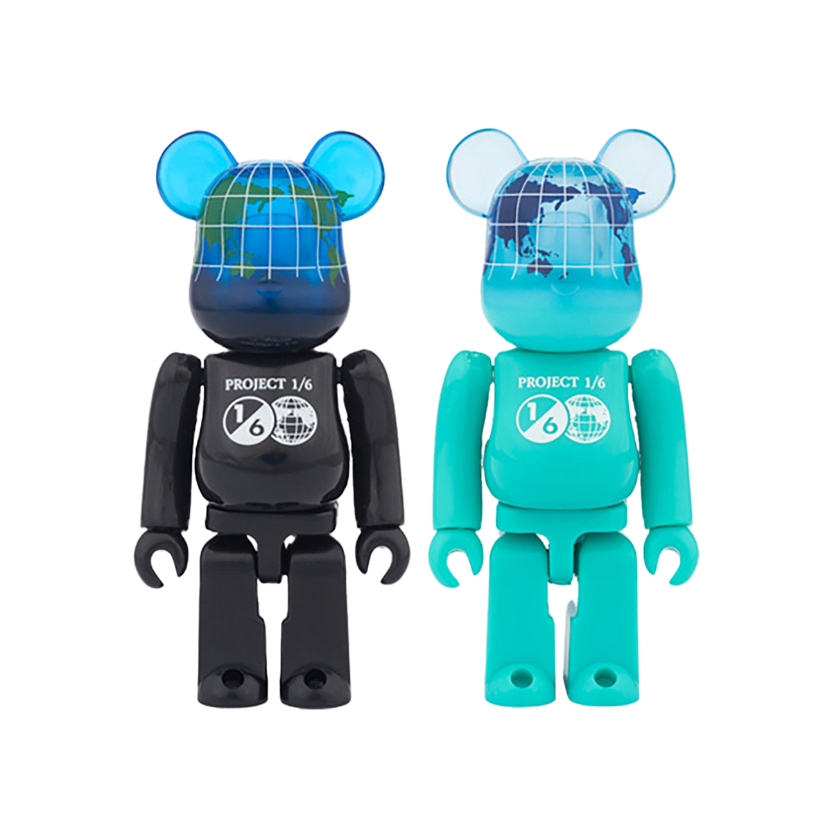 BE@RBRICK EARTH 100％（COSMIC BLACK/OCEAN BLUE）
