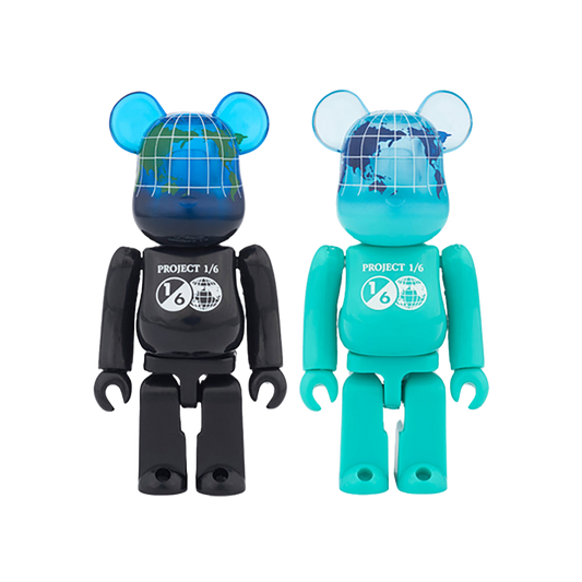 BE@RBRICK EARTH 100％（COSMIC BLACK/OCEAN BLUE）