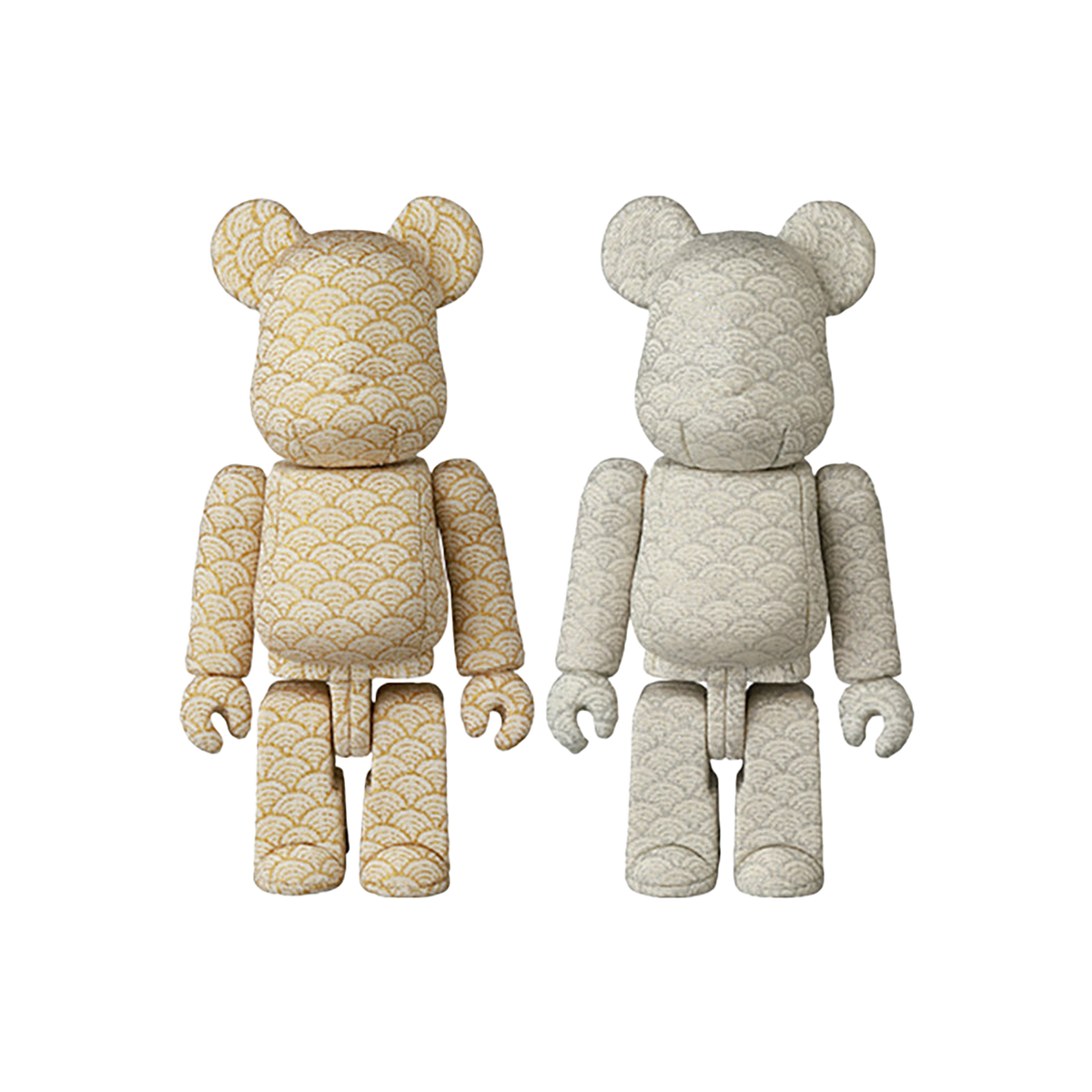 木目込みBE@RBRICK 青海波 金／青海波 銀