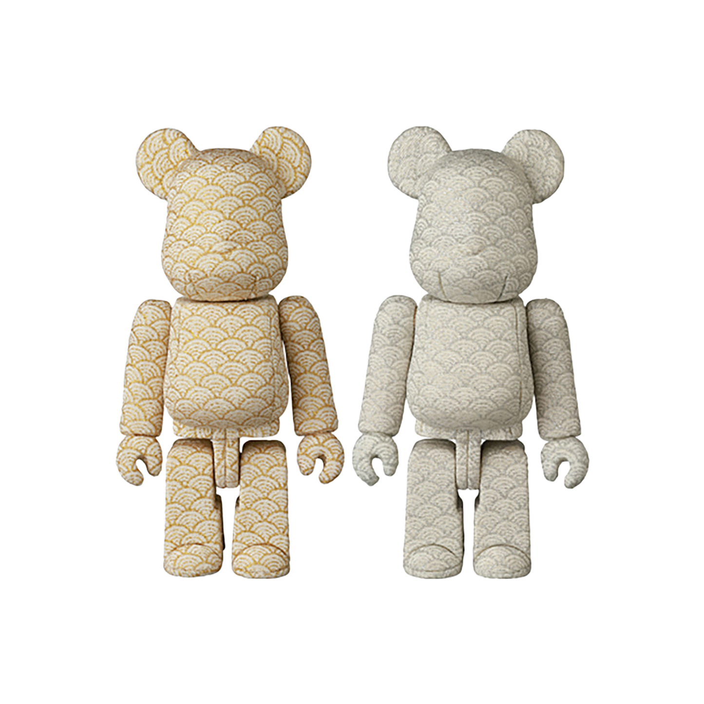 木目込みBE@RBRICK 青海波 金／青海波 銀