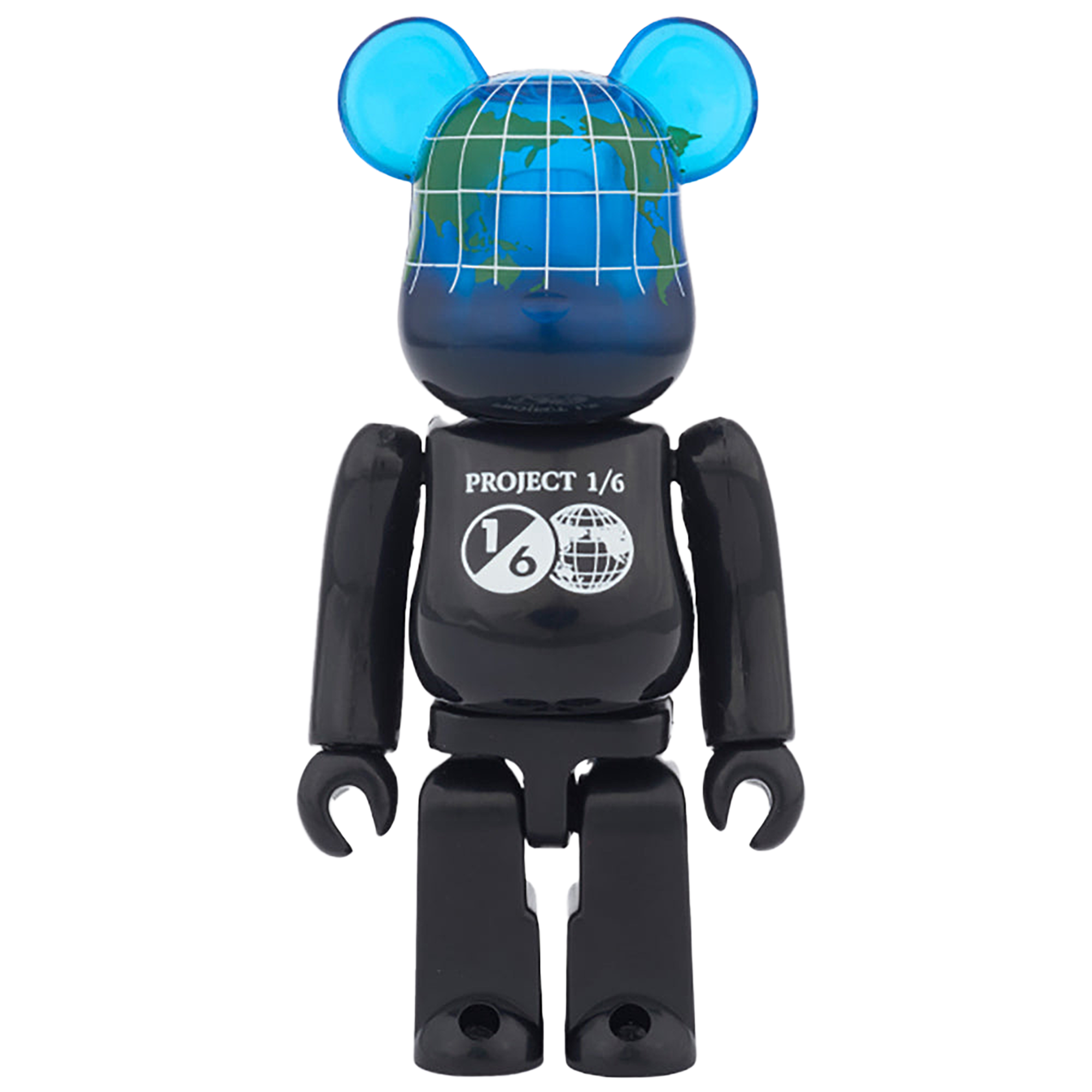 BE@RBRICK EARTH 100％（COSMIC BLACK/OCEAN BLUE）