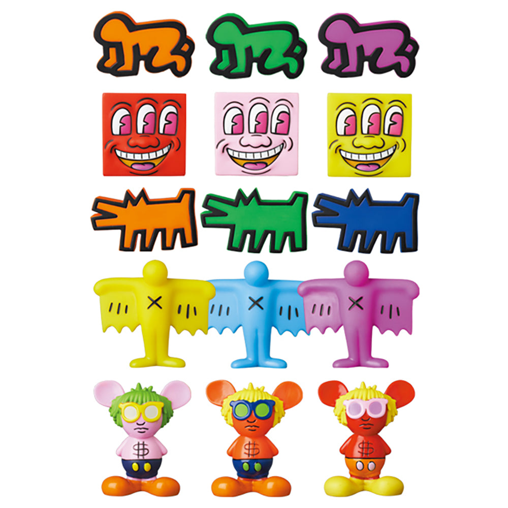 MINI VCD KEITH HARING #2 Barking Dog／Flying Devil／Radiant Baby／ Andy Mouse／Three Eyed Smiling Face_0