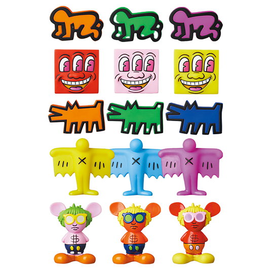 MINI VCD KEITH HARING #2 Barking Dog／Flying Devil／Radiant Baby／ Andy Mouse／Three Eyed Smiling Face