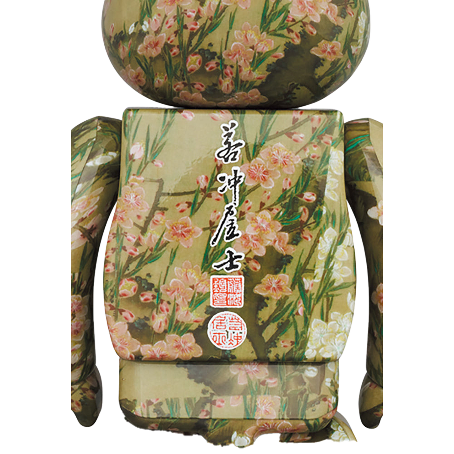 BE@RBRICK 伊藤若冲「桃花小禽図」100％ & 400％