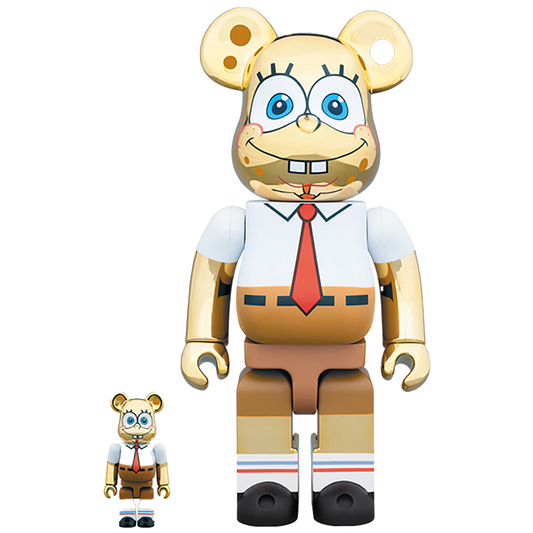 BE@RBRICK SpongeBob GOLD CHROME 100％ & 400％