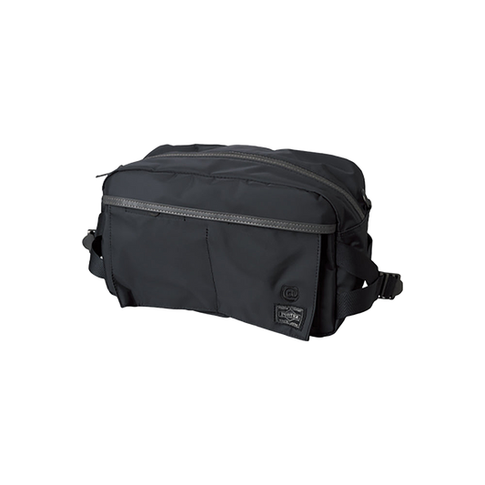 PORTER × BE@RBRICK BLACK/REFLECTIVE WAIST BAG