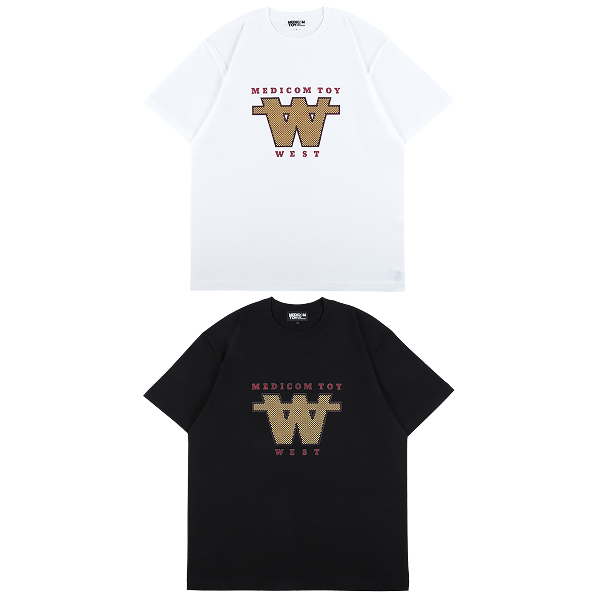 MLE MEDICOM TOY WEST ORIGINAL PRODUCTS MEDICOM TOY WEST LOGO TEE