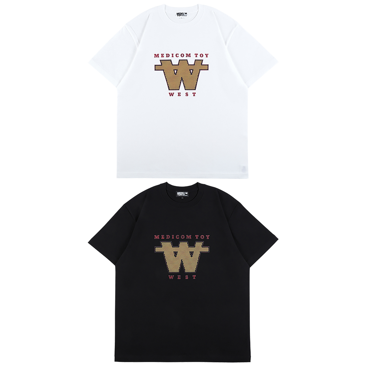 MLE MEDICOM TOY WEST ORIGINAL PRODUCTS MEDICOM TOY WEST LOGO TEE